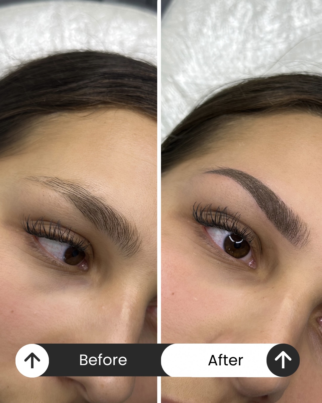 Powder Brows voor en na - set 1